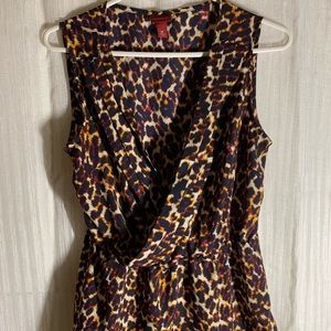 Leopard print blouse